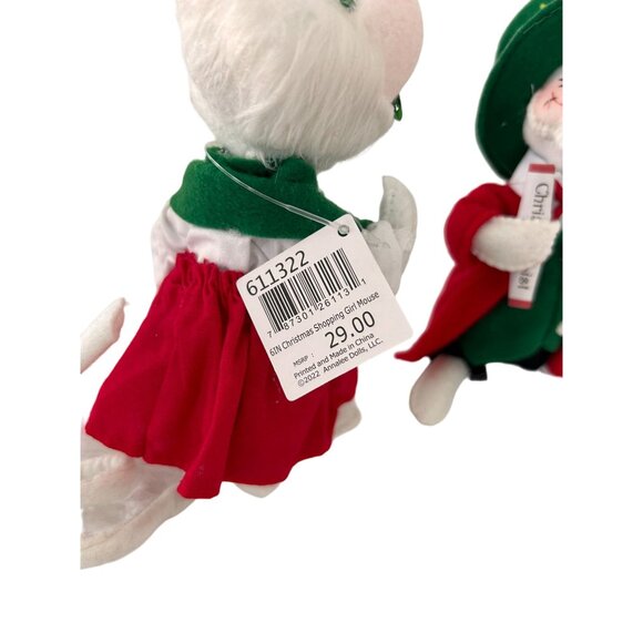 ANNALEE 6” Christmas Shopping Boy & Girl Figures NEW New with tags - Picture 2 of 4